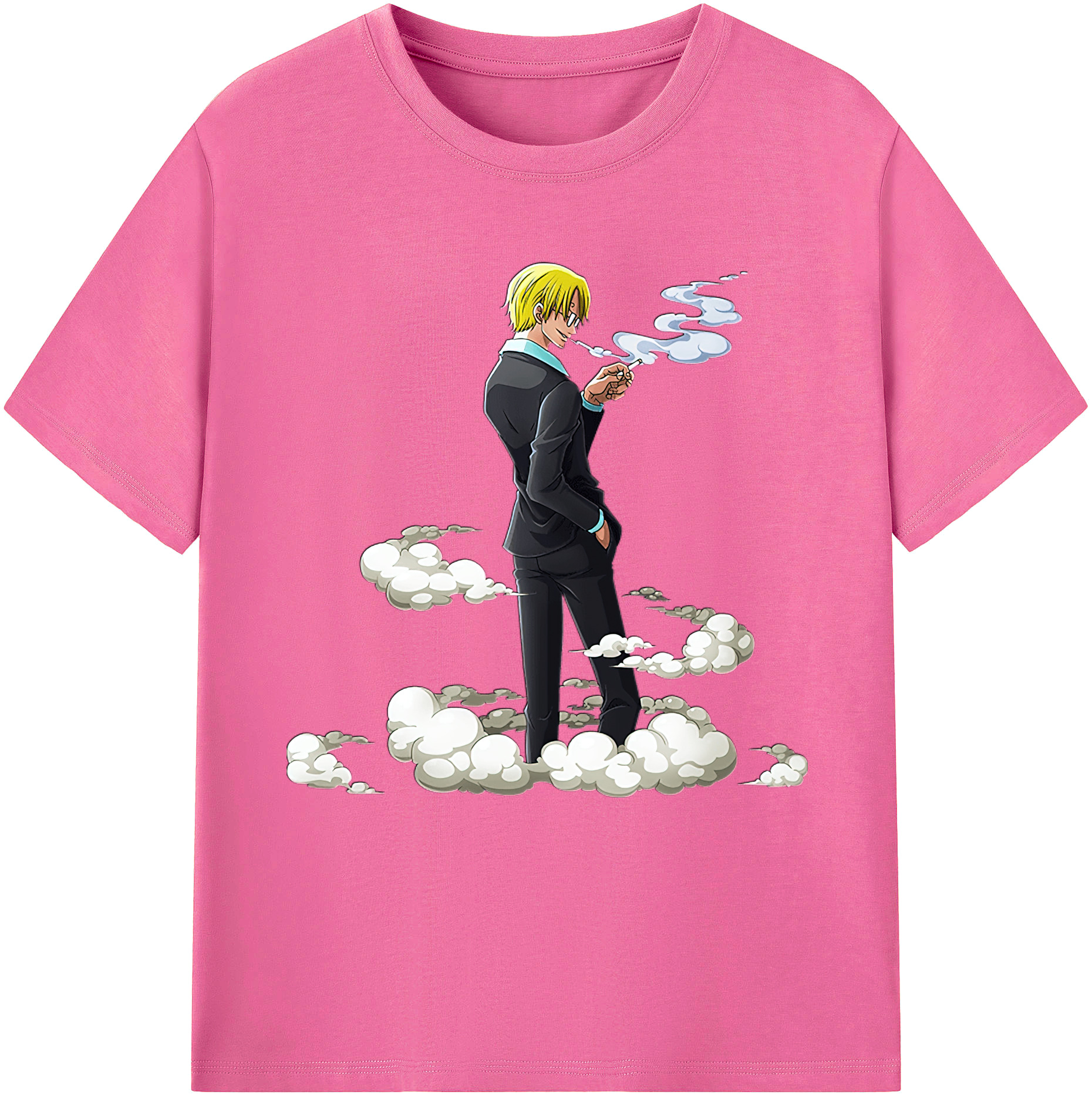 （画像用） ワンピース サンジ ONE PIECE Sanji レディースカジュアルプリントTシャツ（綿100％）